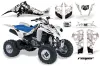 Suzuki LTZ 400 ATV Graphic Kit - 2003-2008 Reaper White