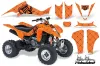 Suzuki LTZ 400 ATV Graphic Kit - 2003-2008 Silver Star - Reloaded Black