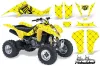 Suzuki LTZ 400 ATV Graphic Kit - 2003-2008 Silver Star - Reloaded Black