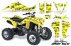 Suzuki LTZ 400 ATV Graphic Kit - 2003-2008 Silver Star - Silverhaze Black