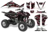 Suzuki LTZ 400 ATV Graphic Kit - 2003-2008 Silver Star - Silverhaze Red