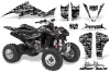 Suzuki LTZ 400 ATV Graphic Kit - 2003-2008 Silver Star - Silverhaze White