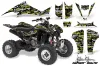 Suzuki LTZ 400 ATV Graphic Kit - 2003-2008 Silver Star - Silverhaze Yellow
