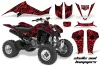Suzuki LTZ 400 ATV Graphic Kit - 2003-2008 Skulls and Hammers Red