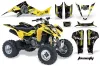 Suzuki LTZ 400 ATV Graphic Kit - 2003-2008 Toxicity Yellow