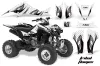 Suzuki LTZ 400 ATV Graphic Kit - 2003-2008 Tribal Flames Black