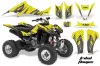 Suzuki LTZ 400 ATV Graphic Kit - 2003-2008 Tribal Flames Yellow