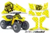 Suzuki QuadSport LT 80 ATV Graphic Kit - 1987-2006 Silver Star - Reloaded Black