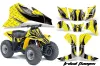 Suzuki QuadSport LT 80 ATV Graphic Kit - 1987-2006 Tribal Flames Black