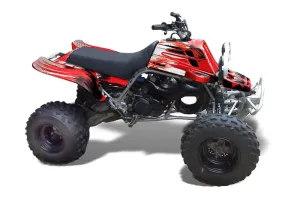 Yamaha Banshee 350 (Full Bore Plastics) ATV Graphic Kit - All Years Carbon X Red
