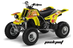 Yamaha Banshee 350 (Full Bore Plastics) ATV Graphic Kit - All Years Jackpot Yellow