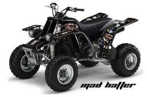 Yamaha Banshee 350 (Full Bore Plastics) ATV Graphic Kit - All Years Mad Hatter Black