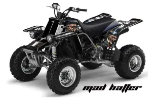 Yamaha Banshee 350 (Full Bore Plastics) ATV Graphic Kit - All Years Mad Hatter Black