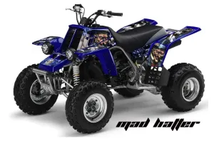 Yamaha Banshee 350 (Full Bore Plastics) ATV Graphic Kit - All Years Mad Hatter Blue