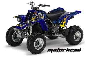 Yamaha Banshee 350 (Full Bore Plastics) ATV Graphic Kit - All Years Motorhead Blue