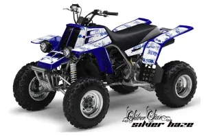 Yamaha Banshee 350 (Full Bore Plastics) ATV Graphic Kit - All Years Silver Star - Silverhaze Blue