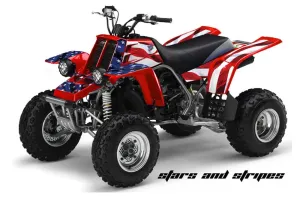 Yamaha Banshee 350 (Full Bore Plastics) ATV Graphic Kit - All Years Stars n Stripes Red