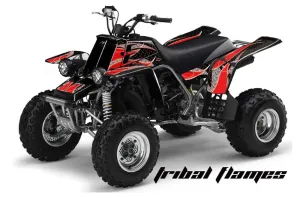 Yamaha Banshee 350 (Full Bore Plastics) ATV Graphic Kit - All Years Tribal Flames Red