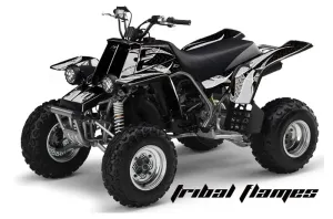 Yamaha Banshee 350 (Full Bore Plastics) ATV Graphic Kit - All Years Tribal Flames Silver