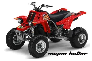 Yamaha Banshee 350 (Full Bore Plastics) ATV Graphic Kit - All Years Vegas Baller Red