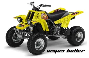 Yamaha Banshee 350 (Full Bore Plastics) ATV Graphic Kit - All Years Vegas Baller Yellow