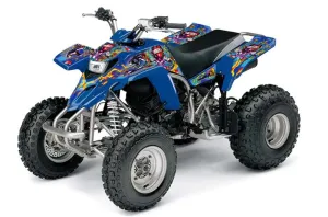 Yamaha Blaster YFS200 ATV Graphic Kit - 1988-2001 Ed Hardy - Love Kills Blue