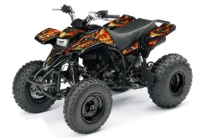 Yamaha Blaster YFS200 ATV Graphic Kit - 1988-2001 Firestorm Black