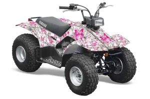 Yamaha Breeze 125 ATV Graphic Kit - 1989-2007 Butterfly Pink