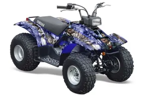 Yamaha Breeze 125 ATV Graphic Kit - 1989-2007 Mad Hatter Blue