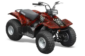 Yamaha Breeze 125 ATV Graphic Kit - 1989-2007 Widow Maker Red