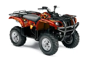 Yamaha Grizzly 660 ATV Graphic Kit - All Years Firestorm Red
