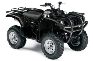 Yamaha Grizzly 660 ATV Graphic Kit - All Years Silver Star - Reloaded Black