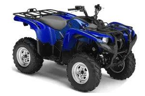 Yamaha Grizzly 700 / 550 ATV Graphic Kit - 2007-2014 Diamond Flames Blue