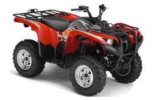 Yamaha Grizzly 700 / 550 ATV Graphic Kit - 2007-2014 Jack Pot White