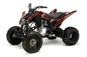 Yamaha Raptor 125 ATV Graphic Kit - 2011-2014 In Line Red