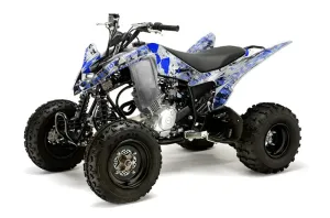 Yamaha Raptor 125 ATV Graphic Kit - 2011-2014 Meltdown Blue