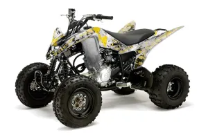 Yamaha Raptor 125 ATV Graphic Kit - 2011-2014 Meltdown Yellow