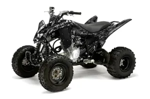 Yamaha Raptor 125 ATV Graphic Kit - 2011-2014 Reaper Black