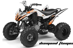 Yamaha Raptor 250 ATV Graphic Kit - 2008-2014 Diamond Flame White