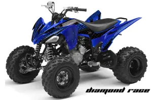 Yamaha Raptor 250 ATV Graphic Kit - 2008-2014 Diamond Race Blue