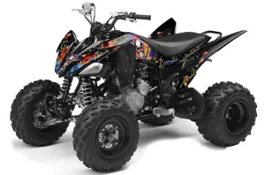 Yamaha Raptor 250 ATV Graphic Kit - 2008-2014 Ed Hardy - Pirates Blue