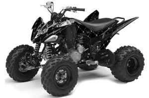 Yamaha Raptor 250 ATV Graphic Kit - 2008-2014 Silver Star - Reloaded White