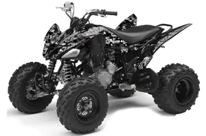 Yamaha Raptor 250 ATV Graphic Kit - 2008-2014 Silver Star - Silverhaze Silver