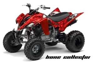 Yamaha Raptor 350 ATV Graphic Kit - 2004-2014 Bone Collector Red