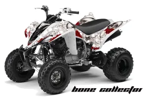 Yamaha Raptor 350 ATV Graphic Kit - 2004-2014 Bone Collector White