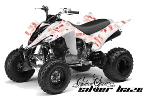 Yamaha Raptor 350 ATV Graphic Kit - 2004-2014 Silver Star - Silverhaze White