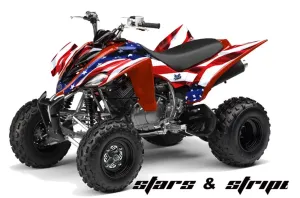 Yamaha Raptor 350 ATV Graphic Kit - 2004-2014 Stars n Stripes Red