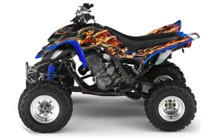 Yamaha Raptor 660 ATV Graphic Kit - 2001-2005 Firestorm Blue