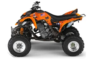 Yamaha Raptor 660 ATV Graphic Kit - 2001-2005 T Bomber Orange