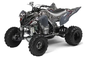 Yamaha Raptor 700 ATV Graphic Kit - 2006-2012 Bone Collector Silver